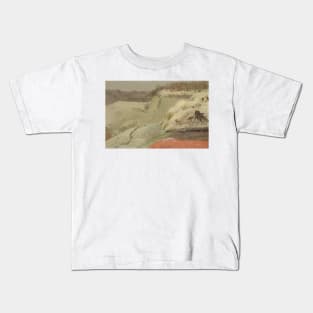 Niagara Falls in the Snow, Seen from Goat Island by Frederic Edwin Church Kids T-Shirt